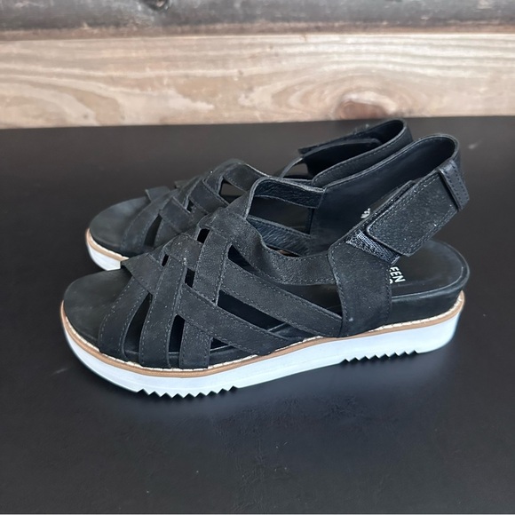 Eileen Fisher Black Sandals - Picture 2 of 9